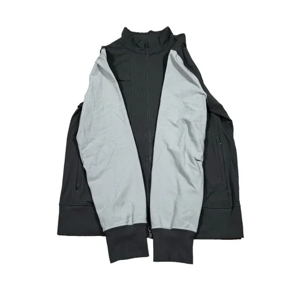 LULULEMON Men’s Sz L Soot Ambient Gray Post Gravity Athletic Workout Jacket - Picture 3 of 6